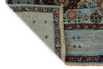 5x7 Blue and Multicolor Traditional Rug