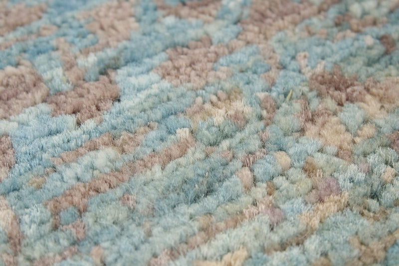 5x7 Blue and Multicolor Traditional Rug