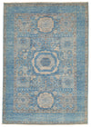 5x7 Blue and Blue Traditional Rug