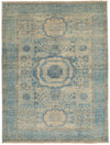5x7 Beige and Blue Traditional Rug