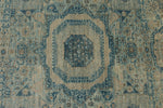 5x7 Beige and Blue Traditional Rug