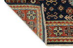 5x5 Navy and Rust Traditional Rug