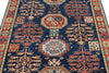 4x6 Navy and Multicolor Traditional Rug