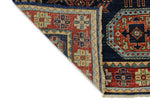4x6 Navy and Multicolor Traditional Rug