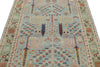 4x6 Blue and Green Traditional Rug