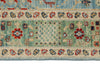 4x6 Blue and Green Traditional Rug