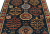 4x6 Navy and Red Traditional Rug
