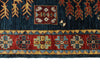 4x6 Navy and Red Traditional Rug