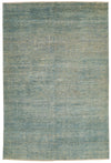 6x9 Light Blue and Beige Traditional Rug