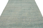 6x9 Light Blue and Beige Traditional Rug
