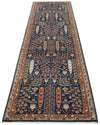 3x11 Navy and Blue Anatolian Traditional Runner