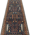 3x11 Navy and Blue Anatolian Traditional Runner
