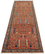 3x10 Rust and Blue Traditional Runner