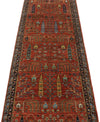 3x10 Rust and Blue Traditional Runner