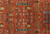 3x10 Rust and Blue Traditional Runner