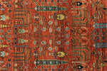 3x10 Rust and Blue Traditional Runner