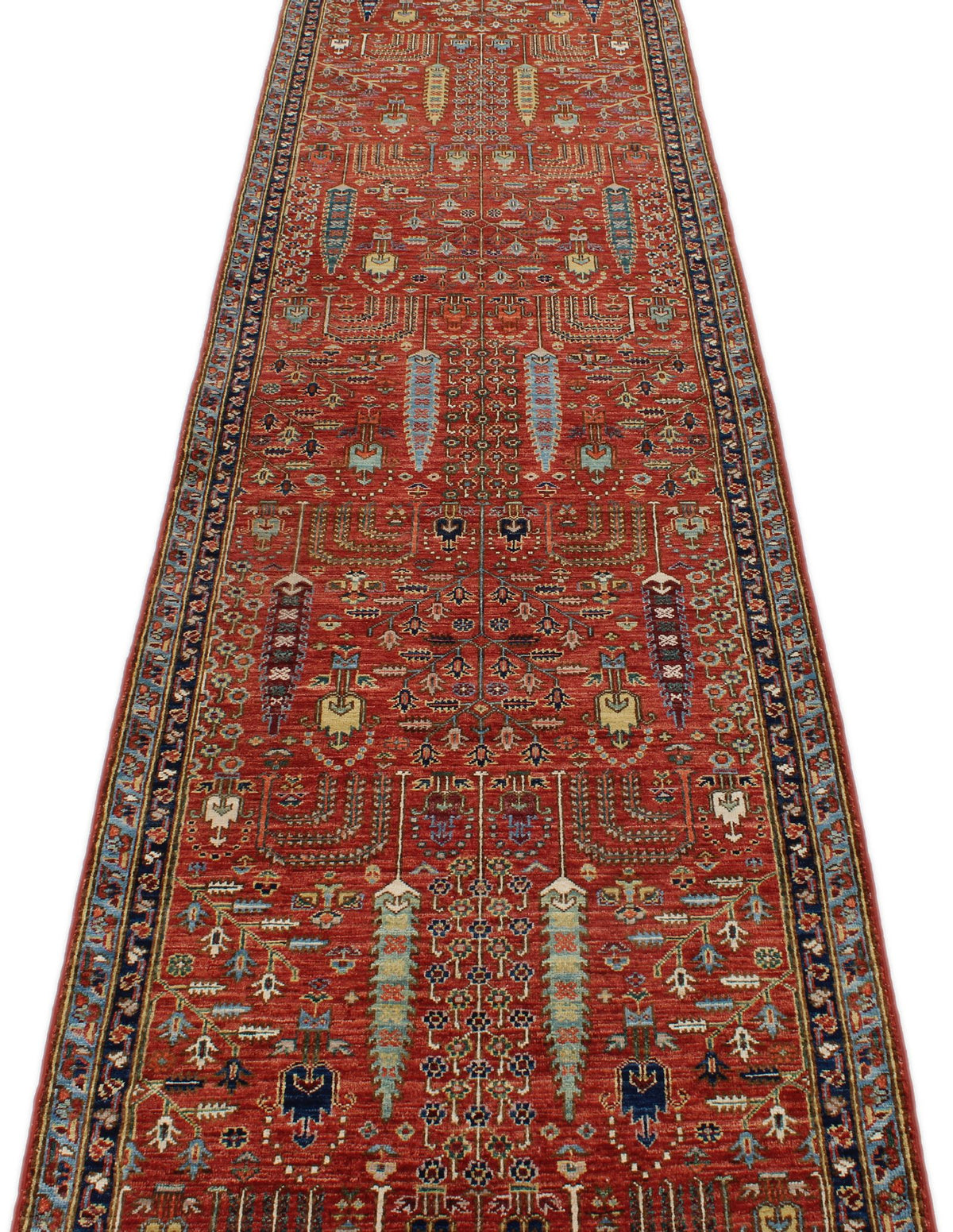 3x12 Rust and Multicolor Traditional Runner