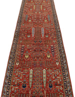 3x12 Rust and Multicolor Traditional Runner