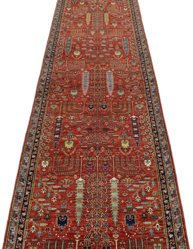 3x12 Rust and Multicolor Traditional Runner