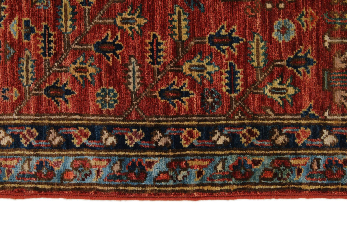 3x12 Rust and Multicolor Traditional Runner