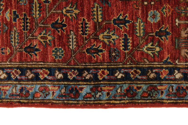 3x12 Rust and Multicolor Traditional Runner