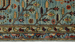 3x11 Light Blue and Multicolor Traditional Runner