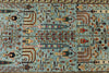 3x11 Light Blue and Multicolor Traditional Runner