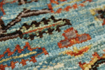 3x11 Light Blue and Multicolor Traditional Runner