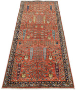 3x8 Rust and Multicolor Traditional Runner