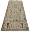 3x8 Beige and Multicolor Traditional Runner