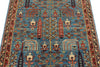 3x5 Blue and Multicolor Traditional Rug