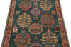 3x5 Navy and Rust Traditional Rug