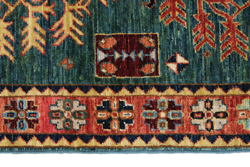 3x5 Navy and Rust Traditional Rug