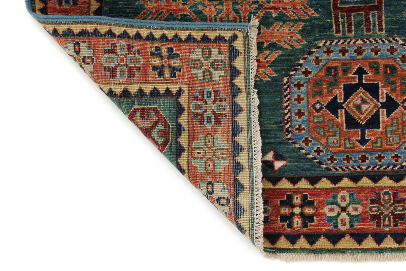 3x5 Navy and Rust Traditional Rug
