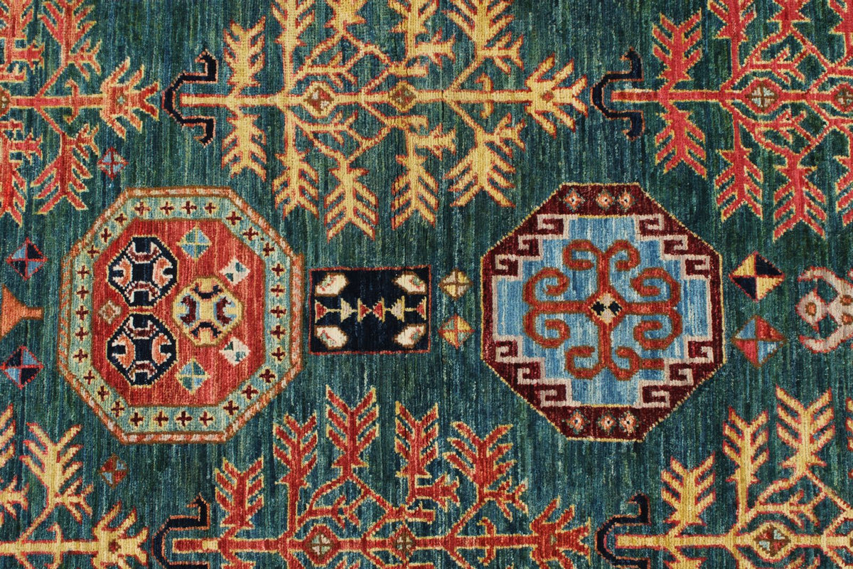 3x5 Navy and Rust Traditional Rug