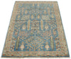 3x5 Blue and Brown Traditional Rug