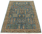 3x5 Blue and Brown Traditional Rug
