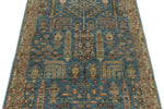 3x5 Blue and Brown Traditional Rug