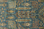 3x5 Blue and Brown Traditional Rug