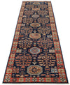 3x10 Navy and Rust Anatolian Traditional Runner