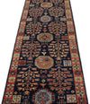 3x10 Navy and Rust Anatolian Traditional Runner