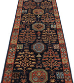 3x10 Navy and Rust Anatolian Traditional Runner