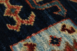 3x10 Navy and Rust Anatolian Traditional Runner
