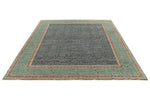 8x10 Blue and Green Traditional Rug