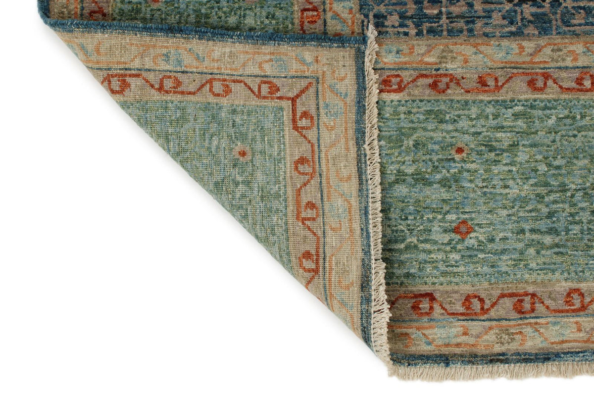 8x10 Blue and Green Traditional Rug