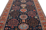 6x9 Navy and Red Traditional Rug