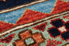 6x9 Navy and Red Traditional Rug