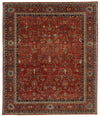 8x10 Rust and Multicolor Traditional Rug