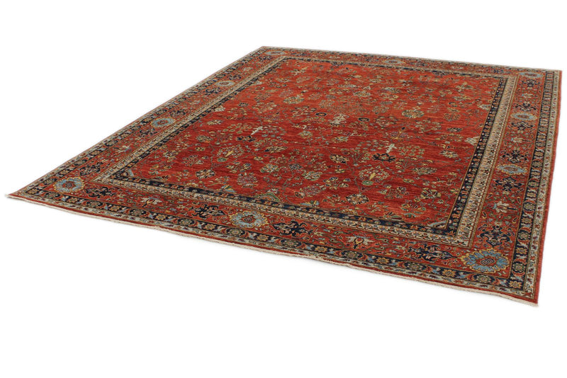 8x10 Rust and Multicolor Traditional Rug