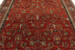 8x10 Rust and Multicolor Traditional Rug